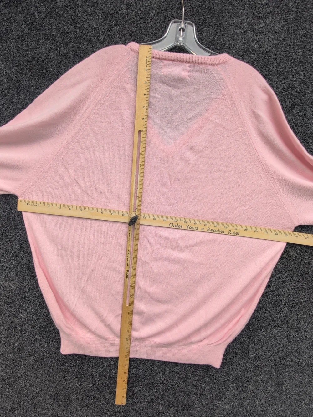 Vtg Christian Dior Sweater Mens Extra Large Pink Soft Orlin Acrylic V Neck USA